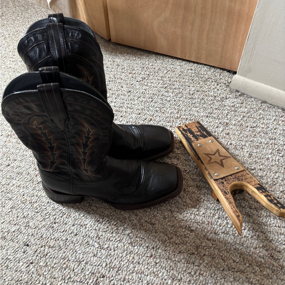 Tecovas Black Western Cowboy Boots